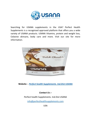 USANA USA  Perfecthealthsupplements