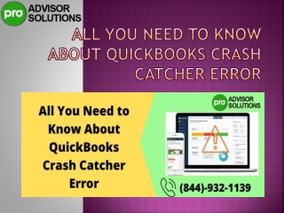 Precautions to prevent QuickBooks Crash Catcher Error on MAC on