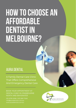 A Family Dental Care Clinic That Offers Comprehensive And Emergency Dental Care