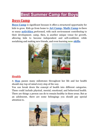 Next LevelBoys Camp 21 April