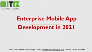 Enterprise Mobile App Development in 2021