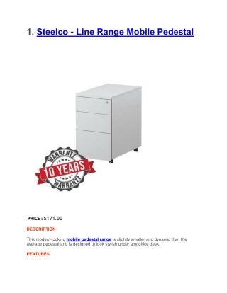 Mobile Pedestals Drawers