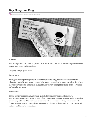 Buy Rohypnol 2mg