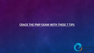 Crack the PMP exam with these 7 tips