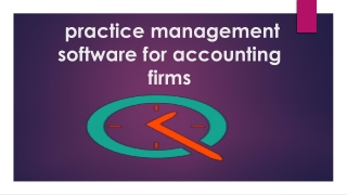 practice management sotware for accounting firms