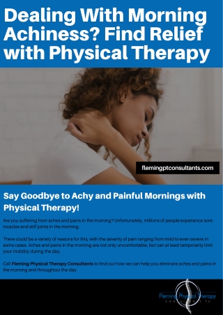 Dealing With Morning Achiness_ Find Relief with Physical Therapy