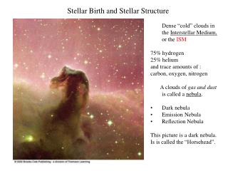 Stellar Birth and Stellar Structure