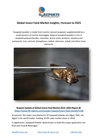 Global Insect Feed Market Insights, Forecast to 2025