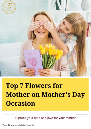 Top 7 Flowers for Mother on Mother's Day Occasion