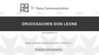 DRUCKSACHEN DON LEONE