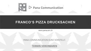 FRANCO’S PIZZA DRUCKSACHEN
