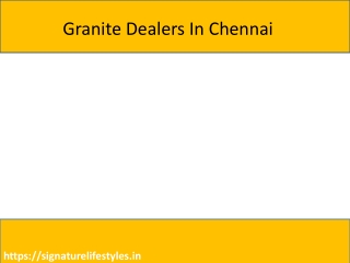 Granite Dealers In Chennai