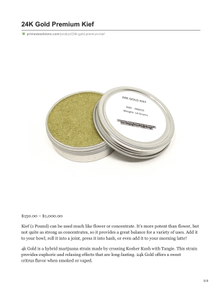 24K Gold Premium Kief