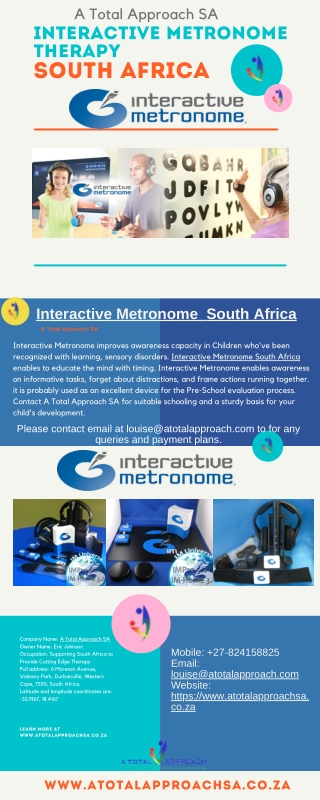 Interactive Metronome Therapy South Africa