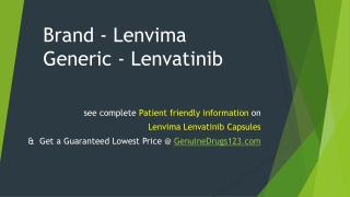 Lenvatinib Lenvima: Cost, Dosage, Uses & Side Effects