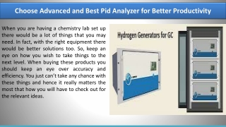 Choose Advanced and Best Pid Analyzer for Better Productivity