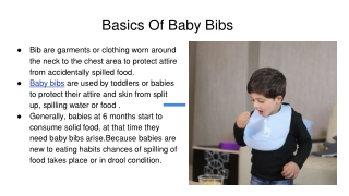 Basics Of Baby Bibs