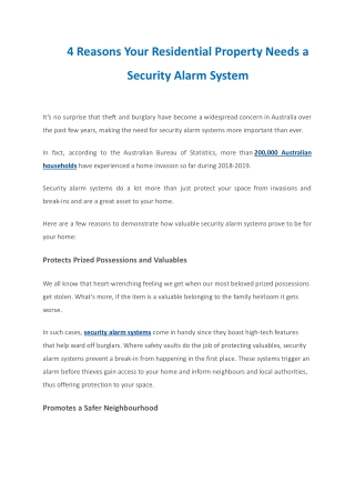 Commercial Security Alarms Systems, CCTV Installation Melbourne | NPS