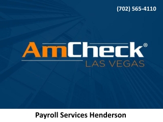 Payroll Services Henderson