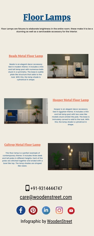Choose the Best Floor Lamps Online in India