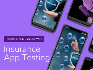Insurance App Testing - What to test in it?