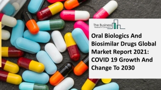 2021 Oral Biologics And Biosimilars Market Size, Growth, Drivers, Trends And For