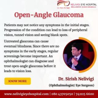 Open-Angle Glaucoma - Best Eye Hospitals in Bellandur - Nelivigi Eye Hospital