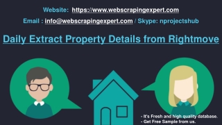 Daily Extract Property Details from Rightmove