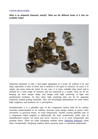 Industrial Diamond 23