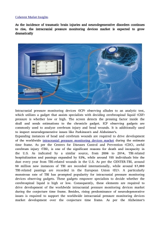 Intracranial pressure monitoring device 23