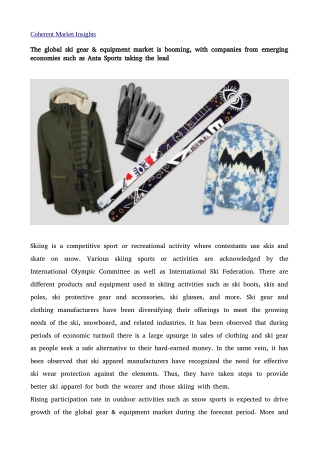 Ski gear & equipment market 23
