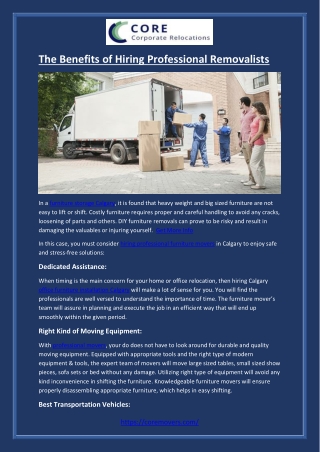 The Benefits of Hiring Professional Removalists