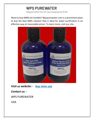 Buy MMS USA | Wpspurewater.com