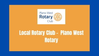 Volunteering For College Students - Plano West Rotary