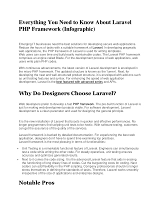 Everything You Need to Know About Laravel(Infographic)-converted