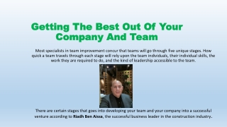 Getting The Best Out Of Your Company And Team – Just Like Riadh Ben Aissa