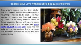 Express your Love with Beautiful Bouquet of Flowers