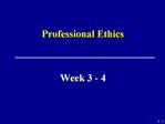 Professional Ethics