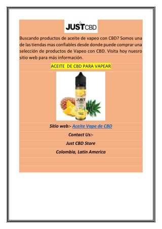 ACEITE  DE CBD PARA VAPEAR