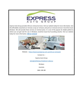 Old Car Removal | ExpressAutoGroup.com.au