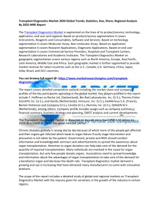 Transplant Diagnostics Market
