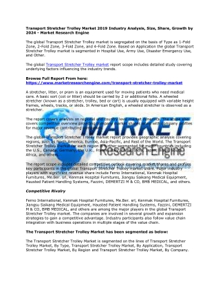 Transport Stretcher Trolley Market