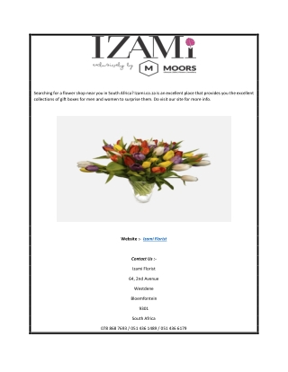 Online Gifts South Africa  Izami.co.za
