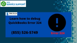 How to Fix Error 324 in QuickBooks