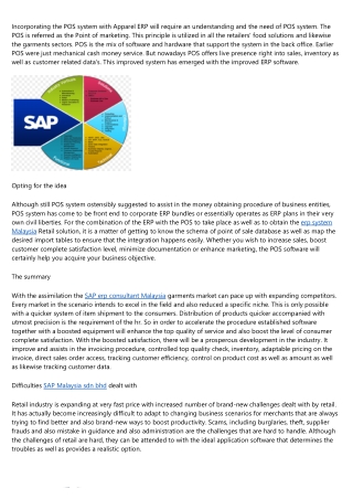 How to Integrate Apparel ERP System With POS - Point of Sale Software