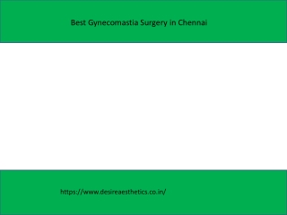 Best Gynecomastia Surgery in Chennai