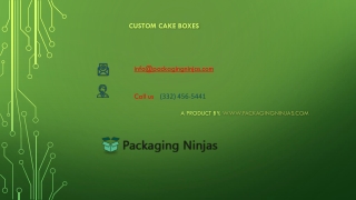 Custom Cake Printed Boxes with Discount Rates