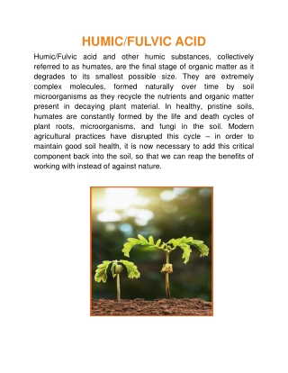 HUMIC ACID-converted