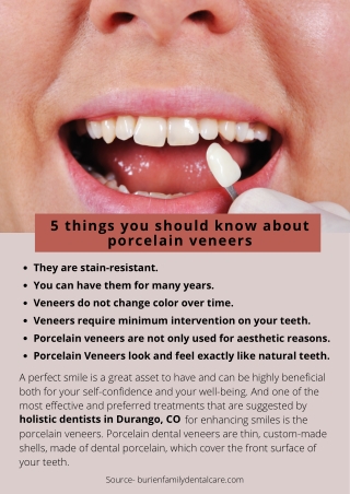 5 things you should know about porcelain veneers