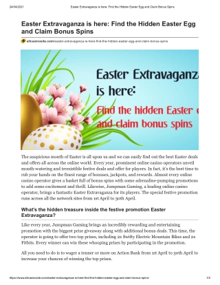 Find the Hidden Easter Egg and Claim Free Spins